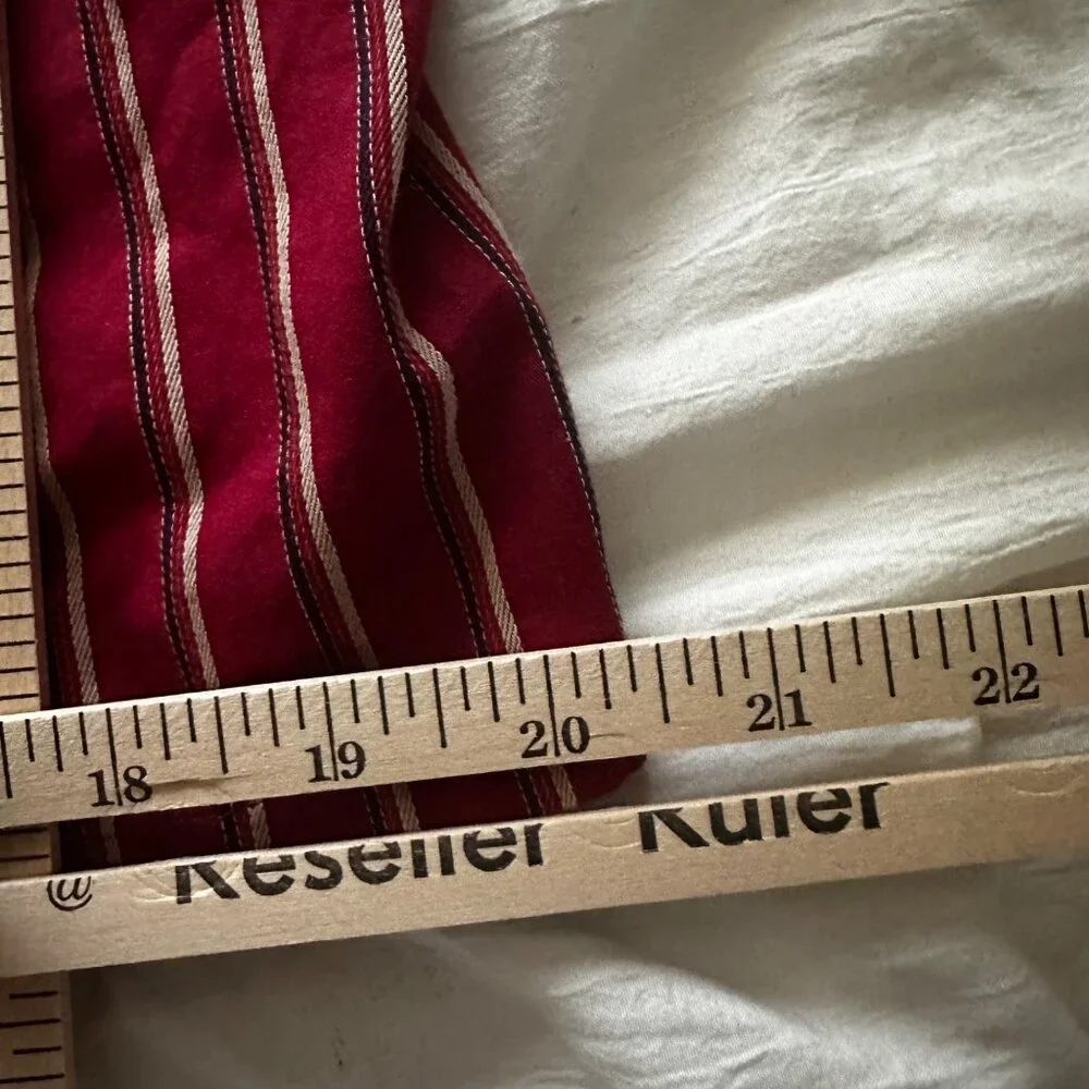 Vintage Haggar Striped Long Sleeve Button-Up Shirt Red White & BlueSize XL - Picture 5 of 13